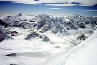 Paysages à perte de vue sur le camp de base, et le Mera peak 